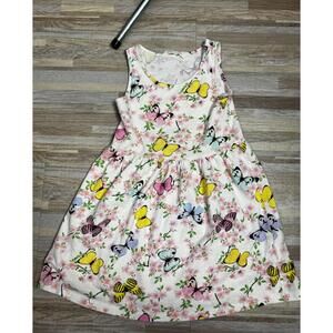h&m girls butterfly floral dress spring pastel fairycore kids twirl dress 4–6y